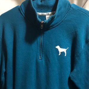 Small Blue PINK! Crew neck